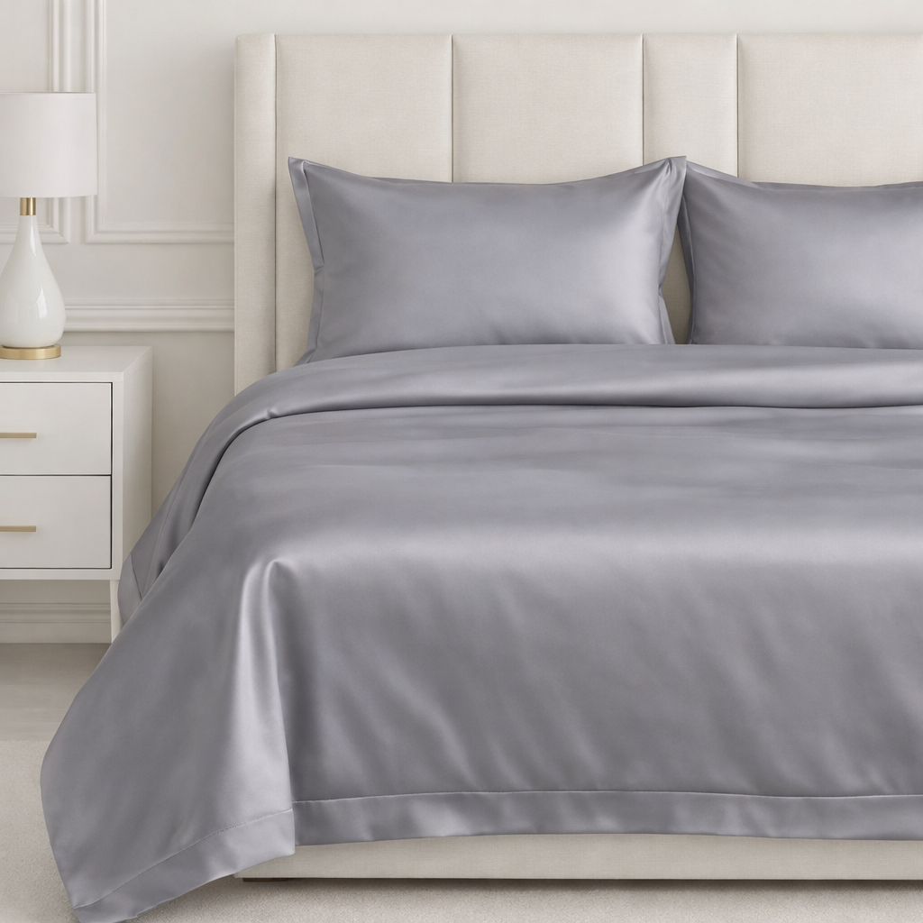 100% Organic Bamboo Bedding Set - Grey