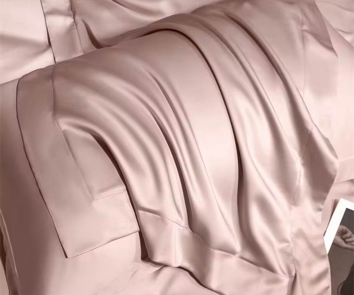 100% Organic Bamboo Bedding Set - Pink