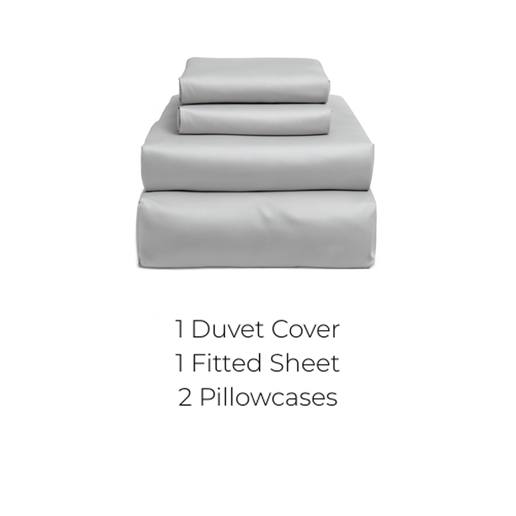100% Organic Bamboo Bedding Set - Grey