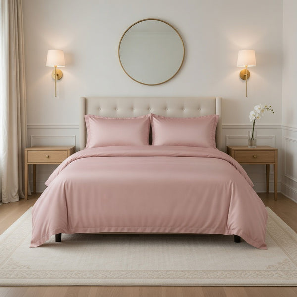 100% Organic Bamboo Bedding Set - Pink