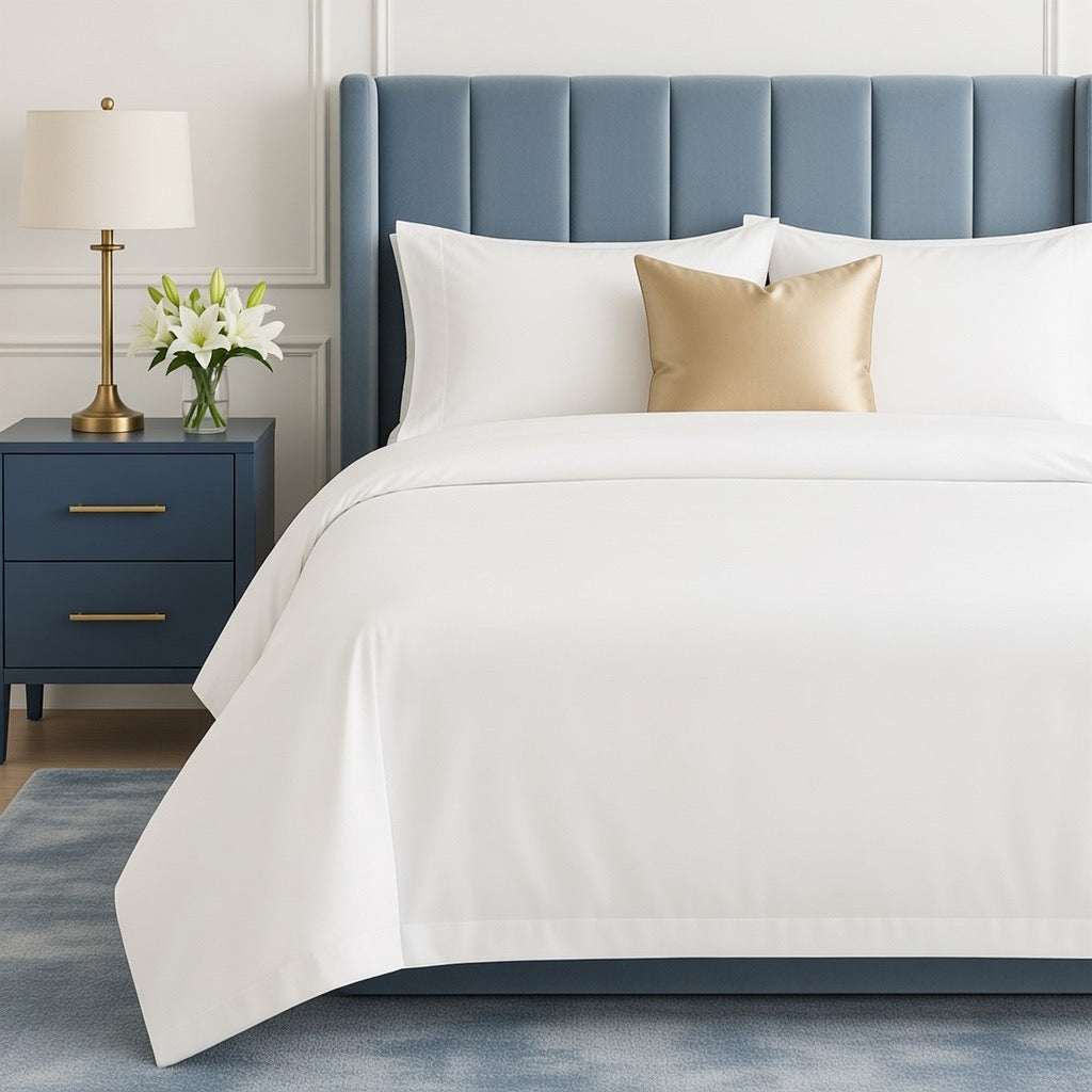 100% Organic Bamboo Bedding Set - White