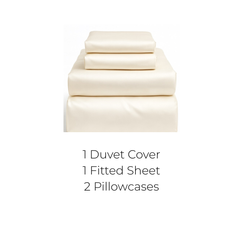 100% Organic Bamboo Bedding Set - Ivory