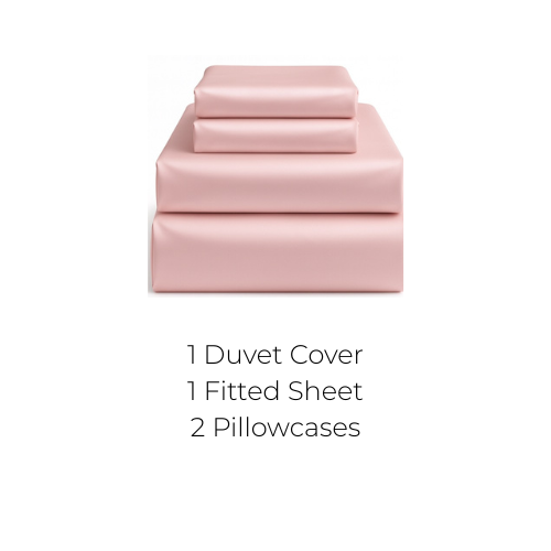 100% Organic Bamboo Bedding Set - Pink