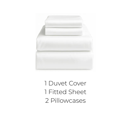 100% Organic Bamboo Bedding Set - White